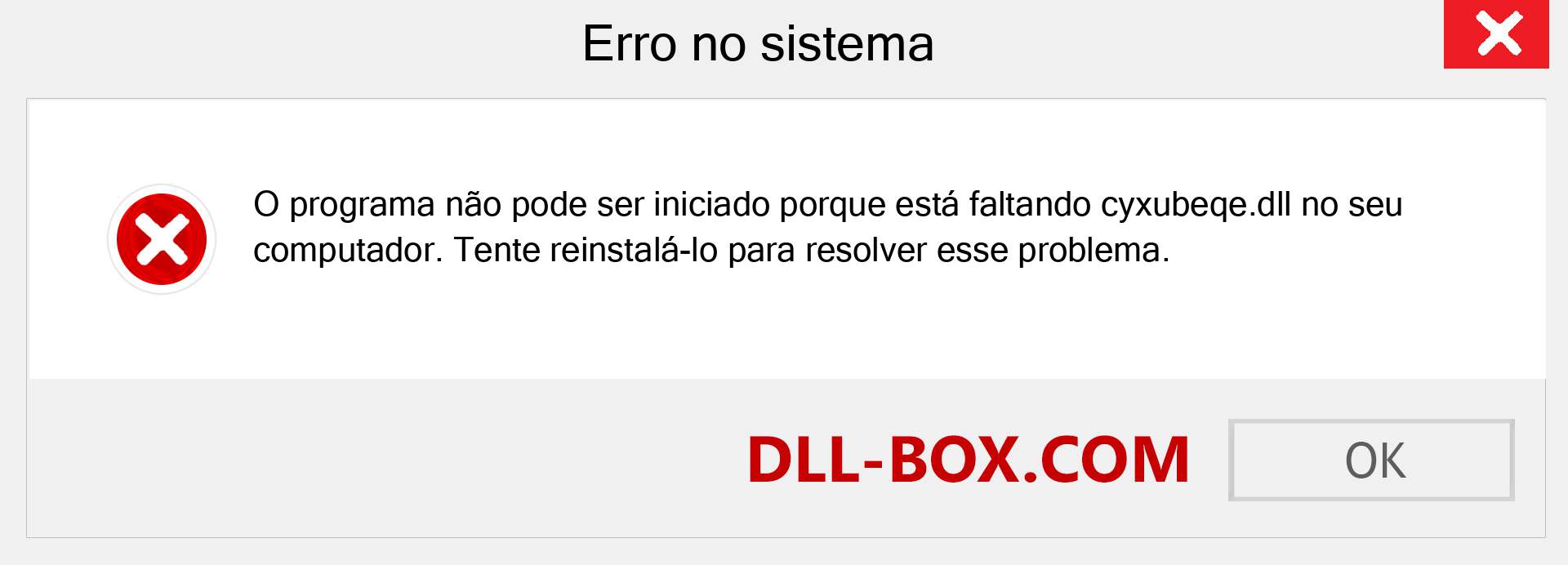 Arquivo cyxubeqe.dll ausente ?. Download para Windows 7, 8, 10 - Correção de erro ausente cyxubeqe dll no Windows, fotos, imagens